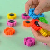 fidget blocks pop spinner assemblage