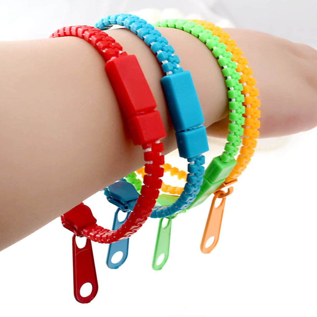 Lot 5 Bracelets Fidget Pop à Bulles – Silicone Souple – Anti-stress Pour Enfants Et Adultes Autisme