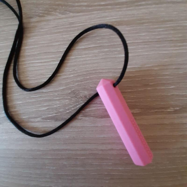 Collier à mâcher anti-stress pierre précieuse