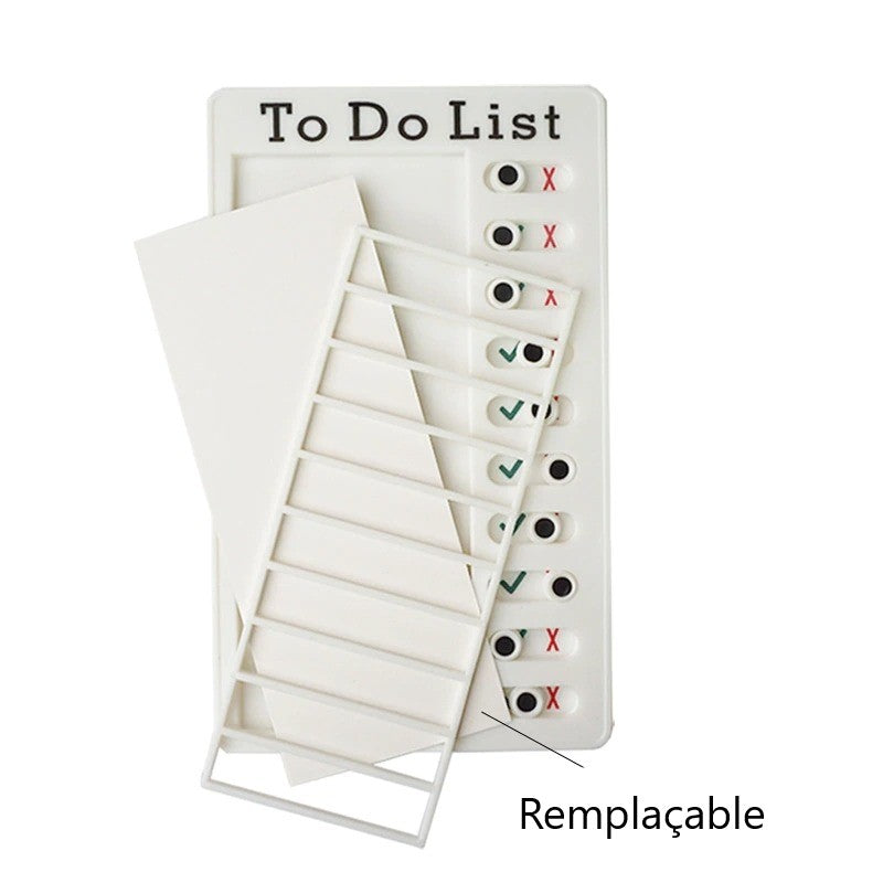 Tableaux De Liste De Tâches Diffaxy - 2 Tableaux Avec 10 Feuilles Vierges - Planificateur Hebdomadaire Portable