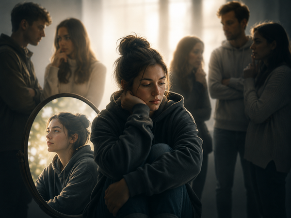 Jeune femme autiste confrontée au regard des autres et au sentiment de ne pas être légitime après son diagnostic