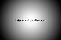 L’exigence de profondeur