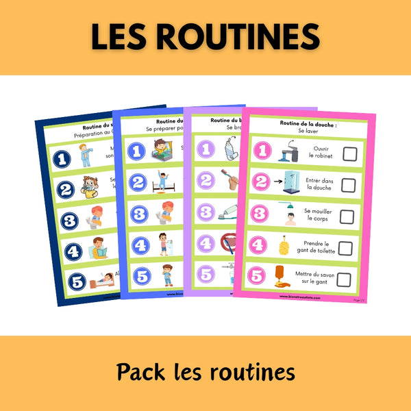 Pack de 4 routines visuelles à imprimer (PDF)