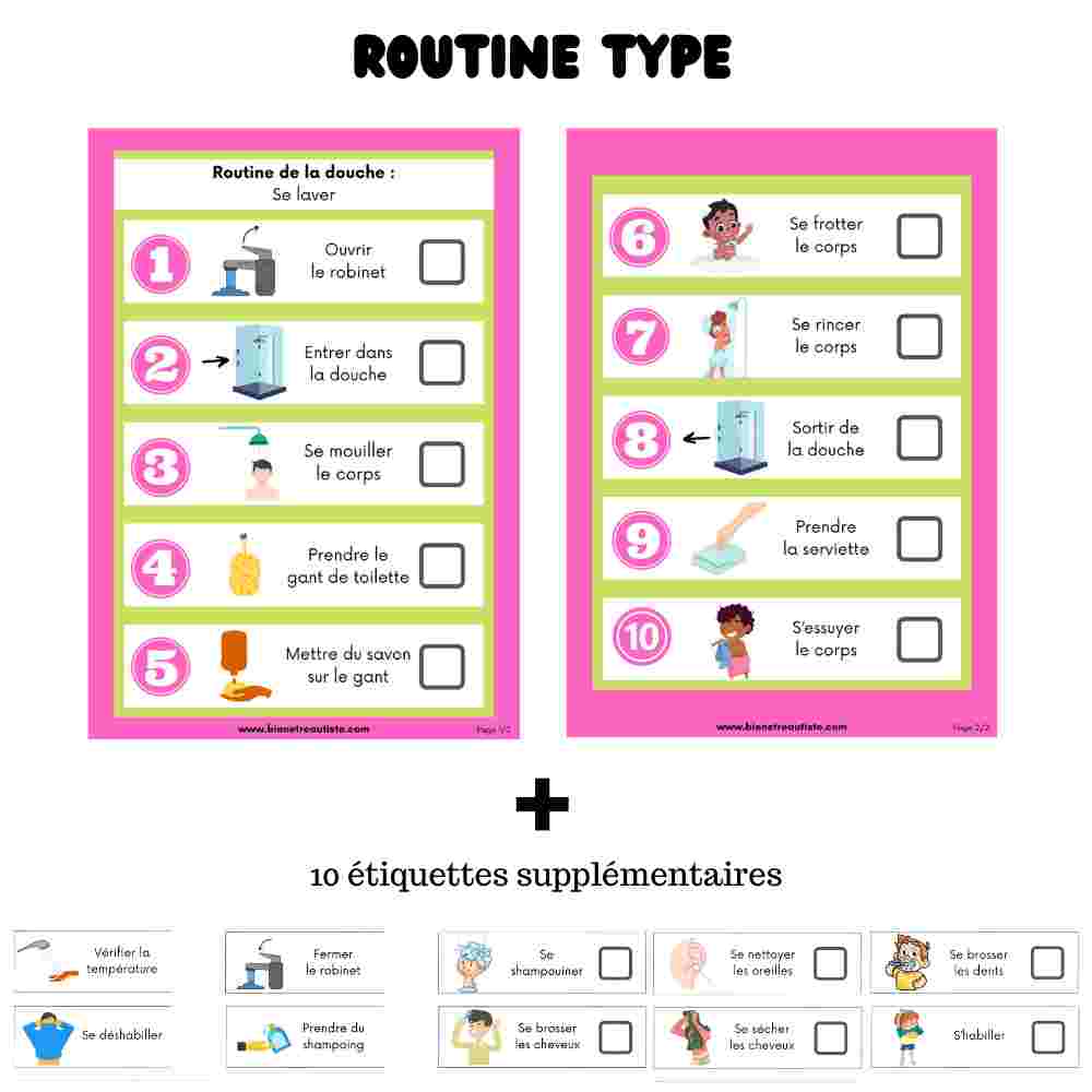La routine de la douche Bien être autiste
