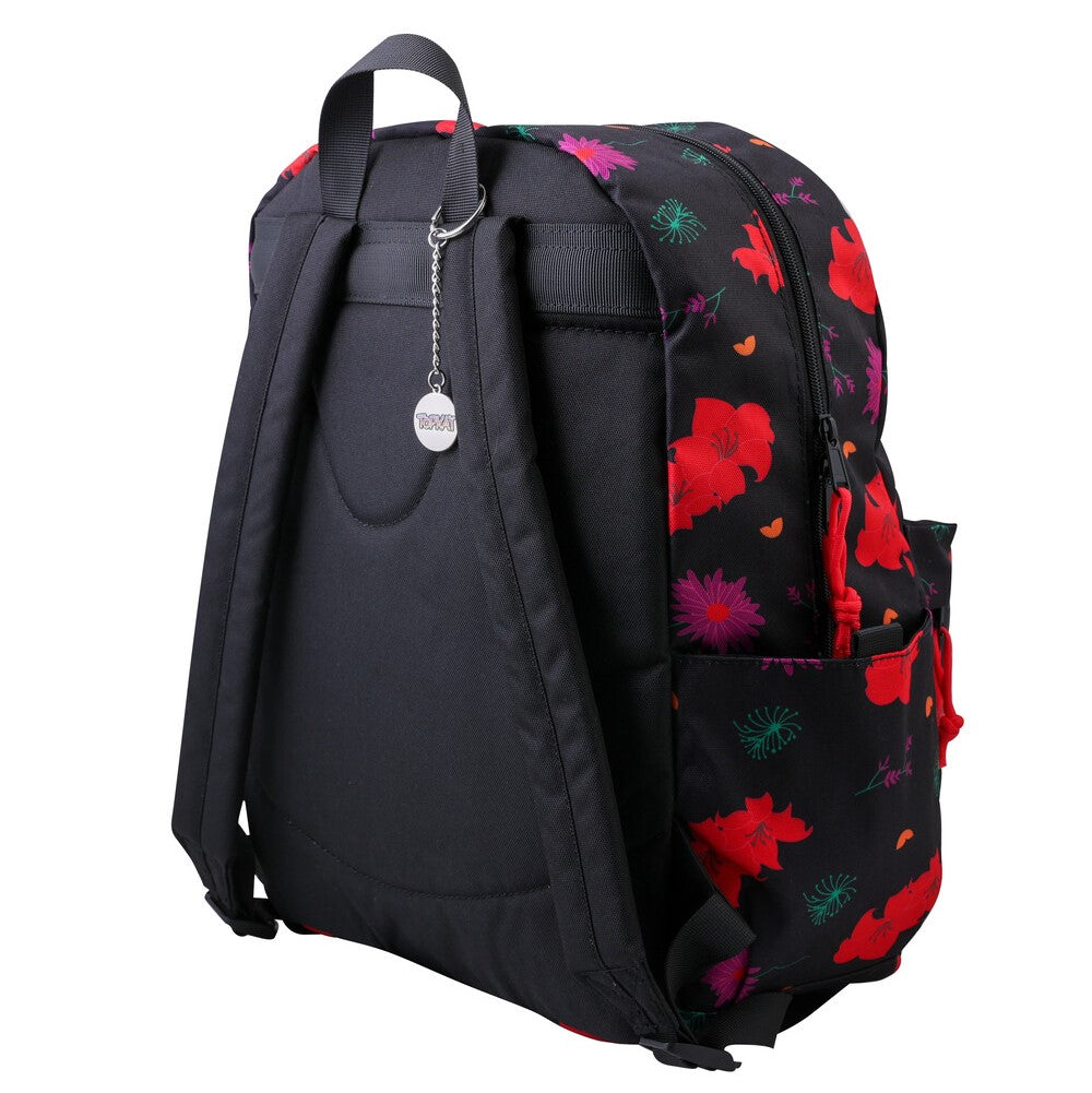 Sac à dos Topkaï Candy garden coloré pour collégiens, avec large ouverture et pochette avant