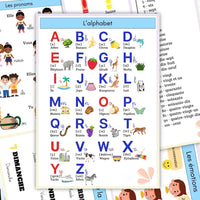 affiche pour apprendre l'alphabet