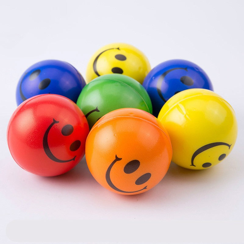 Lot de balles anti-stress Smiley colorées pour l'autorégulation sensorielle