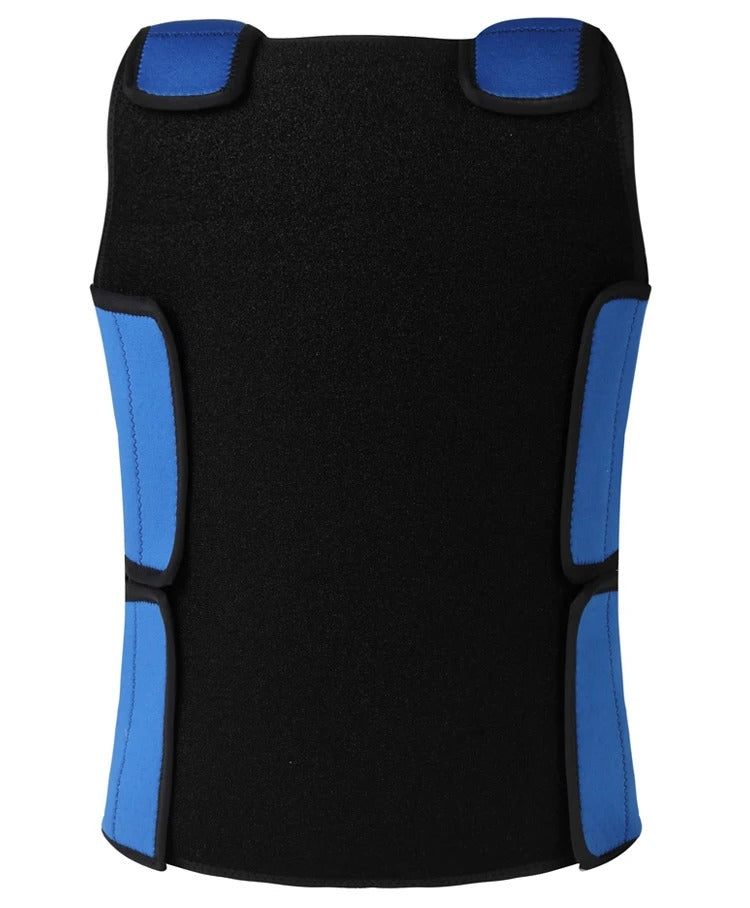 Gilet De Compression Lesté Pour Enfant - Poids Réglable, Taille M, Bleu
