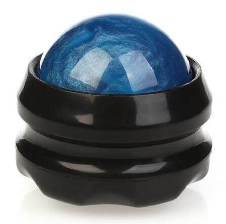 masseur rolling ball noir et bleu
