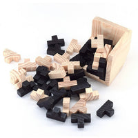 case-tête cube en bois
